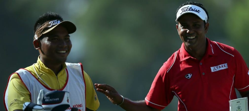 Indian Open Sieger SSP Chawrasia Blick ins Bag