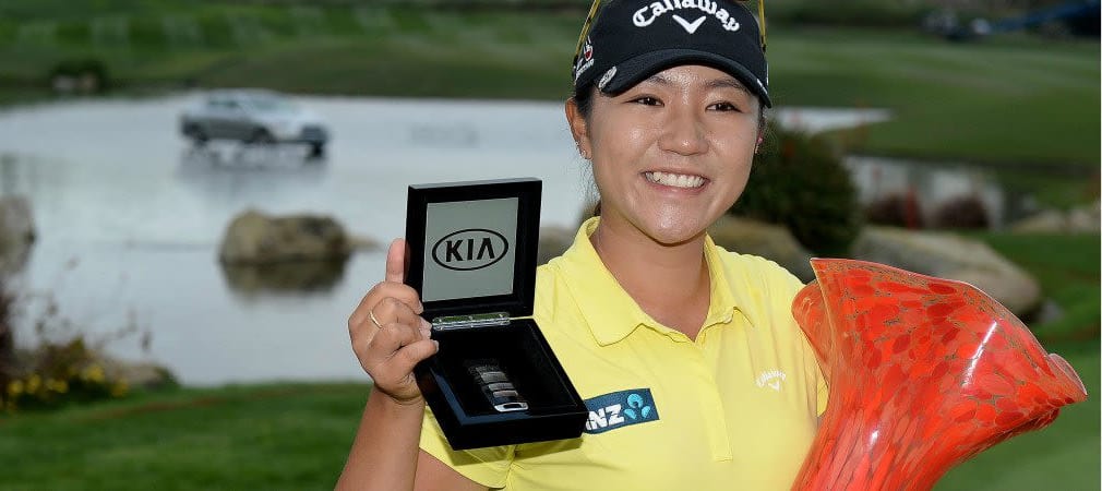 Lydia Ko freut sich über ihren Sieg bei der Kia Classic. (Foto: Getty)