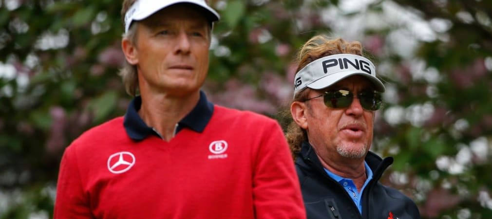 Bernhard Langer und Migue Ángel Jiménez bei der Mitsubishi Electric Classic. (Foto: Getty)