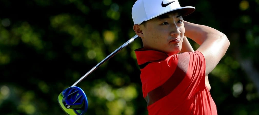Blick ins Bag: Li Haotong aus China gewinnt in seiner Heimat unter anderem mit seinem Nike Vapor Fly Pro Driver. (Foto: Getty)