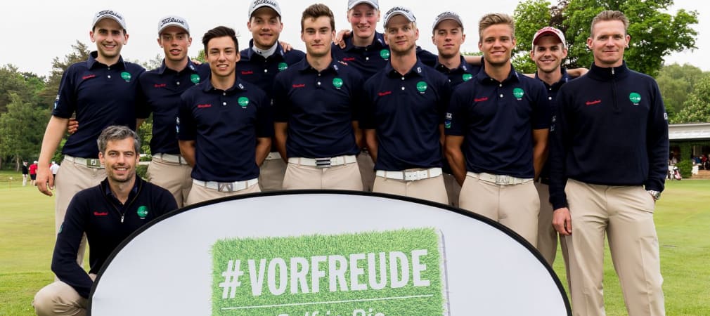 Der GC Hubbelrath freut sich über fünf Punkte und auf Olympia #VORFREUDE - Golf in Rio (Foto: DGV/Tiess)