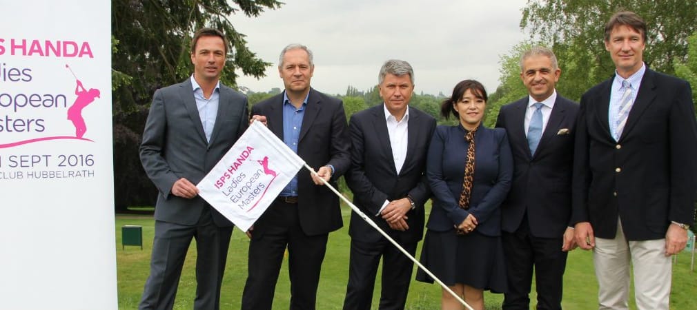 Das Organisationsteam des Ladies European Masters um Dirk Glittenberg (links) und LET Geschäftsführer Ivan Khodabakhsh (2. v. r.)
