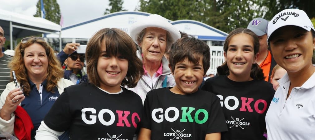 Lydia Ko (rechts) mit ihren Fans bei der Women's PGA Championship. (Foto: Getty)