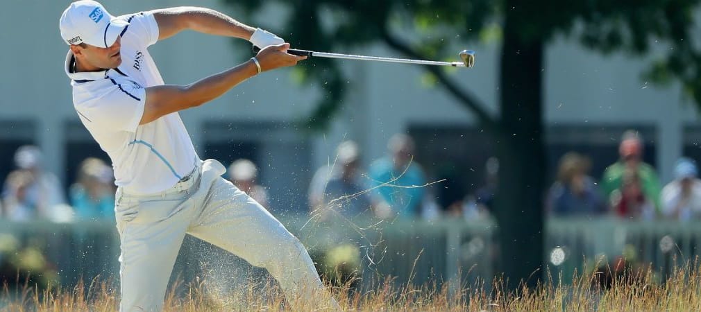 Eine wilde zweite Runde lieferte Martin Kaymer bei der US Open 2016 ab, bei der Schläge wie dieser keine Seltenheit waren. (Foto: Getty)