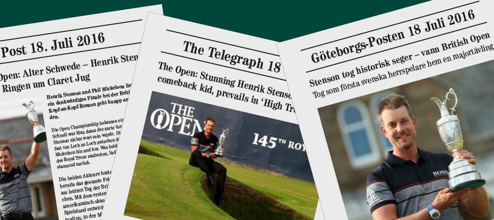 Henrik Stenson gewinnt die British Open - und ist Thema in allen Medien. (Foto: Getty)