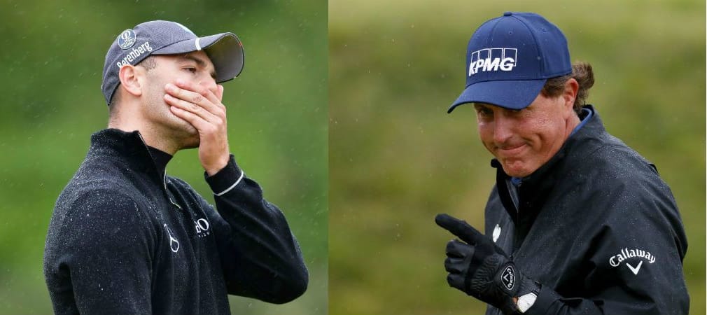 Martin Kaymer strauchelt auf der Back Nine, während Phil Mickelson auch am zweiten Tag der Open Championship dominiert. (Foto: Getty)