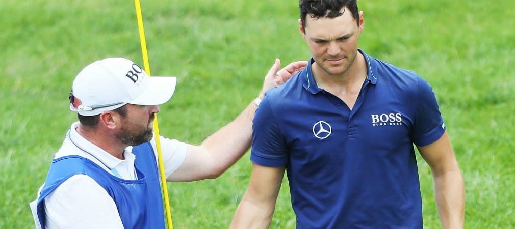Martin Kaymer hatte bei der US PGA Championship nach früher Startzeit mit dem Wetter und einer kurzen Regenunterbrechung zu kämpfen.