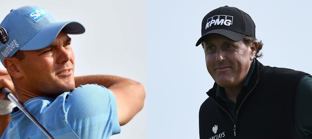 Martin Kaymer und Phil Mickelson ganz oben nach der ersten Runde der Open Championship. (Foto: Getty)