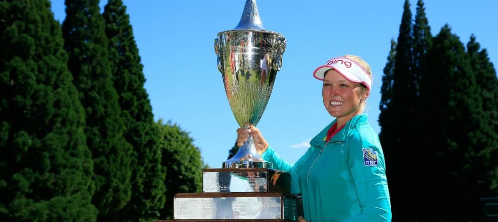Ein riesiger Erfolg: Brooke Henderson verteidigt ihren Titel bei der Portland Classic. (Foto: Getty)