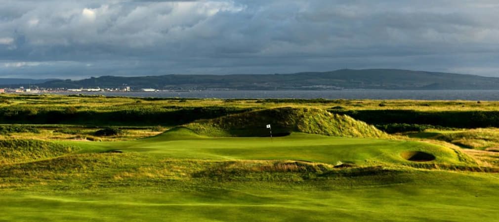 Royal Troon und sein berühmtes Par-3 „The Postage Stamp“: Seit 1878 ein Linksgolf-Klassiker an der schottischen Ostküste. (Foto: Getty)