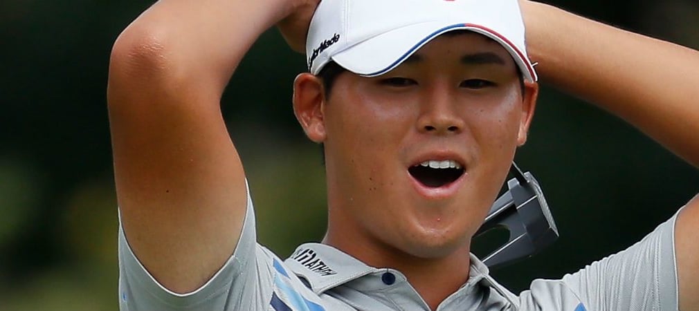Der Südkoreaner Si Woo Kim schrammte am zweiten Tag der Wyndham Championship um einen Schlag an der 59 vorbei.