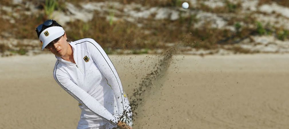 Sandra Gal strengt sich in der dritten Runde stark an. (Foto: Getty)