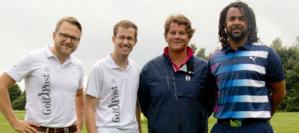 Golf Post traf Patrick Owomoyela zu einer Runde Golf im GC Oberberg.
