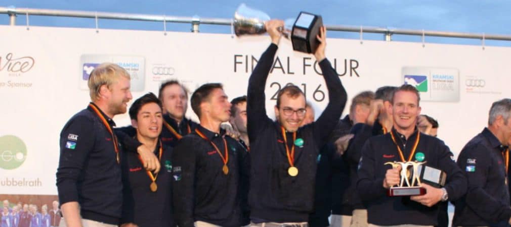 Die Herren des GC Hubbelrath feiern die Titelverteidigung. (Foto: Golf Post)