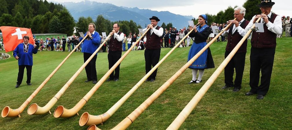 Im Schatten der Deutsche Bank Championship rufen die Alpen zum Omega European Masters. (Foto: Getty)