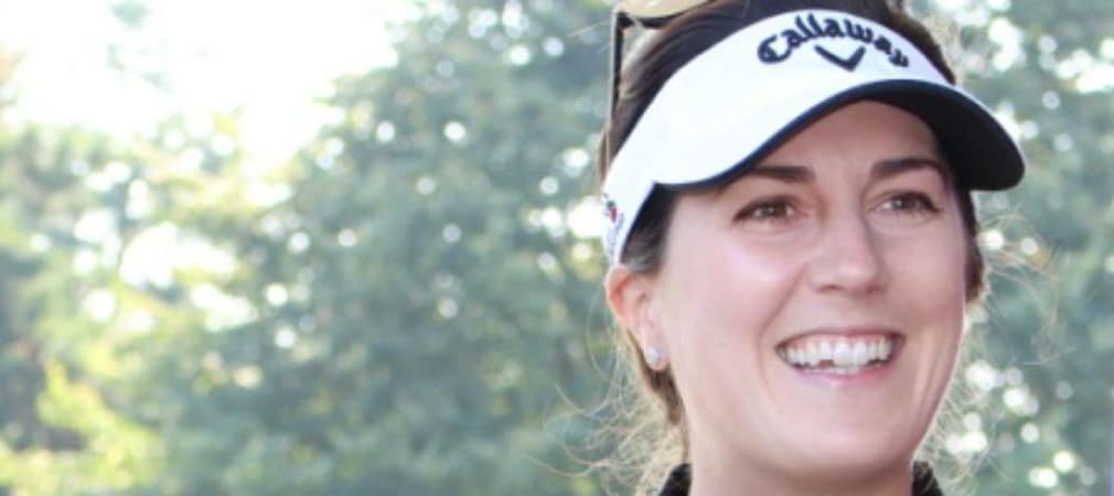 Sandra Gal steht der Ladies European Tour Rede und Antwort. (Foto: Golf Post)