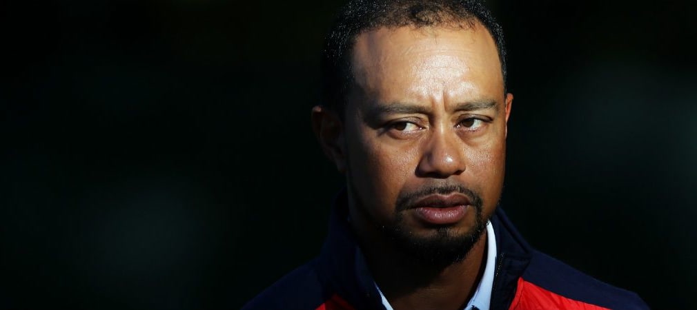Bleibt er als Vize-Kapitän im Hintergrund oder verdrängt er Team USA aus dem Schlaglicht? Tiger Woods beim Ryder Cup 2016. (Foto: Getty)