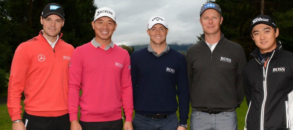 Die prominente Gäste von li.: Martin Kaymer, Wu Ashun, Alex Noren, Mikkko Ilonen, Jin Jeong (Foto: Kitzbühel Tourismus)