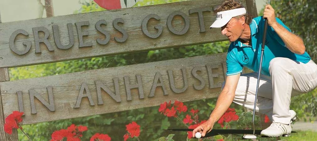 Bernhard Langer ist der bekannteste Bürger seines Heimatdorfes Anhausen.