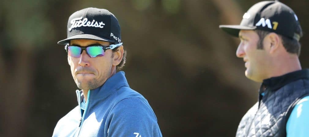 Team Spanien geht von der Spitze aus in Durchgang Nummer zwei beim World Cup of Golf. (Foto: Getty)