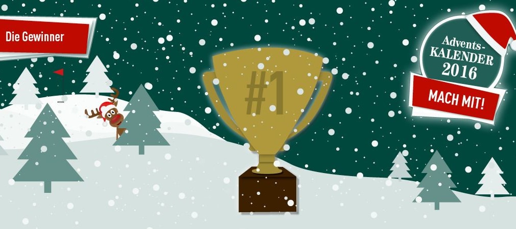 Der Golf Post Adventskalender 2016: Wer bislang gewonnen hat. (Foto: Golf Post)