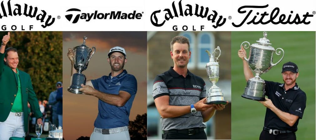 Die Golfschläger und Golfbälle der Majorsieger 2016 im Blick ins Bag. (Foto: Getty)