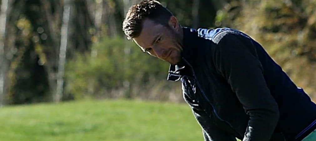 Sebastian Heisele teet am Finaltag der Alfred Dunhill Championship mit Branden Grace auf. (Foto: Getty)