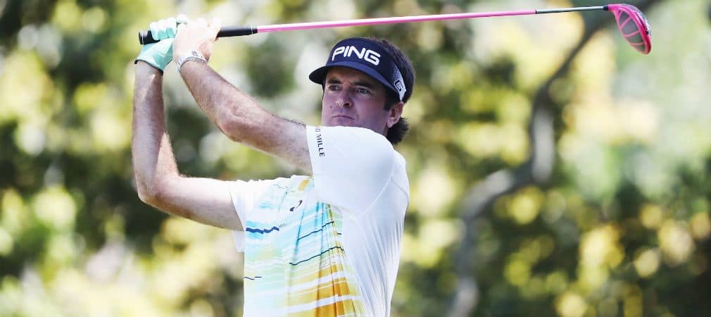 Bubba Watson wird neben seinem pinken Ping Driver in der Saison 2017 voraussichtlich auch Pinke Golfbälle von seinem neuen Ausrüster Volvik spielen. (Foto: Getty)