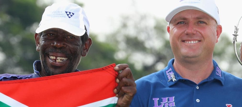 Nicht nur für Graeme Storm, sondern auch für seinen Caddie war der Sieg bei der BMW SA Open etwas ganz Besonderes.