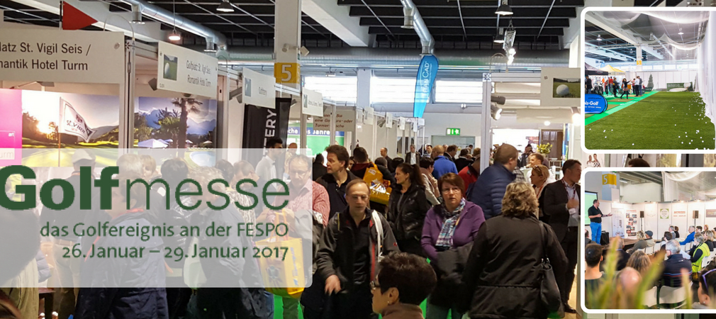 Vom 26. bis 29. Januar 2017 findet in Zürich Oerlikon die Golfmesse als „das Golfereignis an der FESPO“ statt. (Foto: Golfmesse Zürich)