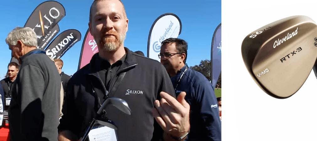 Der Chefentwickler von Srixon/Cleveland, John Rae stand Golf Post auf der PGA Show in Orlando Rede und Antwort und stellte die neuen RTX 3 Raw Wedges vor. (Foto: Golf Post/Cleveland)