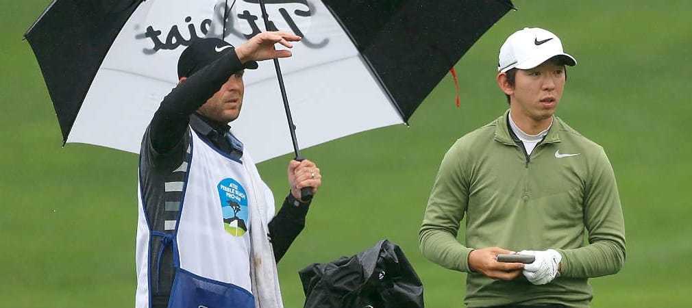 Der Südkoreaner Seung-Yul Noh ist bei Abbruch der ersten Runde des AT&T Pebble Beach Pro-Am einer von drei Spielern an der Spitze.