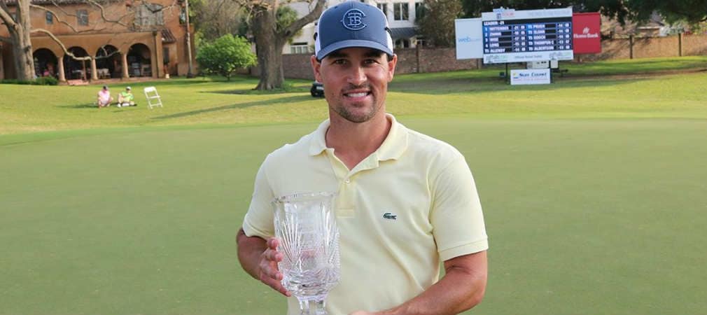 Nach fünf Jahren ohne Sieg kann Casey Wittenberg bei der Chitimacha Louisiana Open wieder strahlen. (Foto: Twitter/WebDotComTour)