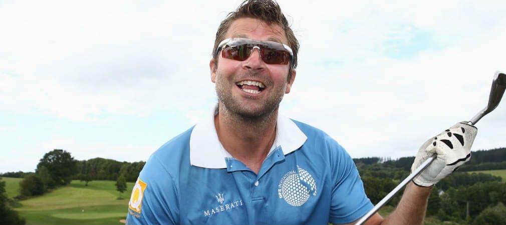 Daniel Stephan hat Spaß auf dem Golfplatz (Foto: Getty)