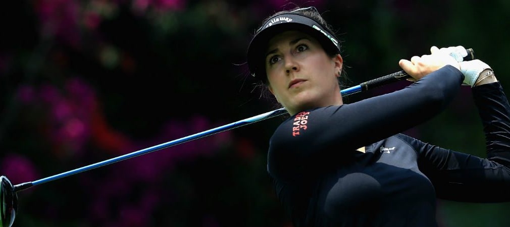Eine entschlossene Sandra Gal kämpft sich ins Achtelfinale des Lorena Ochoa Match Play. (Foto: Getty)