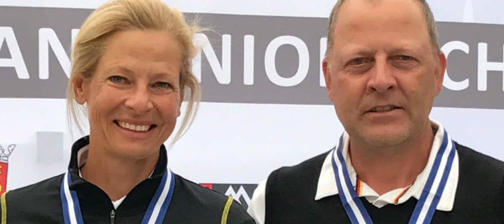 Freuen sich über ihre Erfolge bei der Europameisterschaft der AK 50: Susanne Lichtenberg und Martin Birkholz (Foto: DGV/Effert)