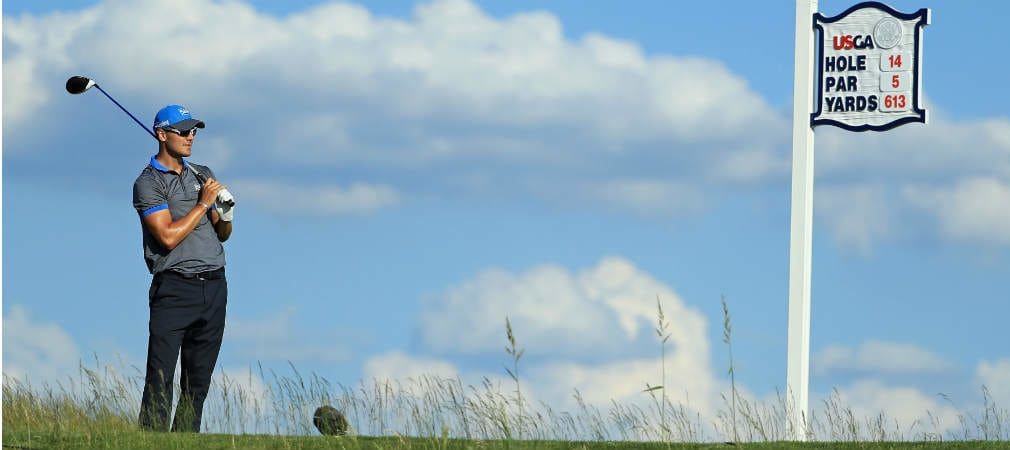 Martin Kaymer fühlte sich am zweiten Tag der US Open äußerst wohl auf dem Platz in Erin Hills. (Foto: Getty)