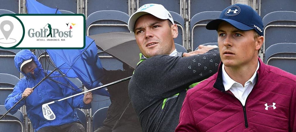 Während Martin Kaymer (l.) bei der British Open lange um den Cut zittern muss, zieht Jordan Spieth an der Spitze seine Kreise.