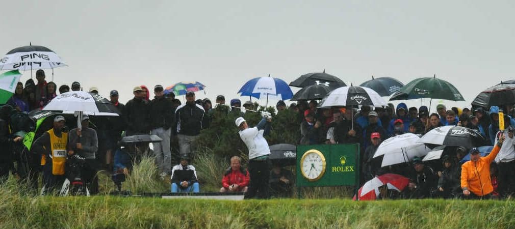 Am zweiten Tag der British Open 2017 hatten die Spieler mit Wind und Wetter zu kämpfen. (Foto: Getty)