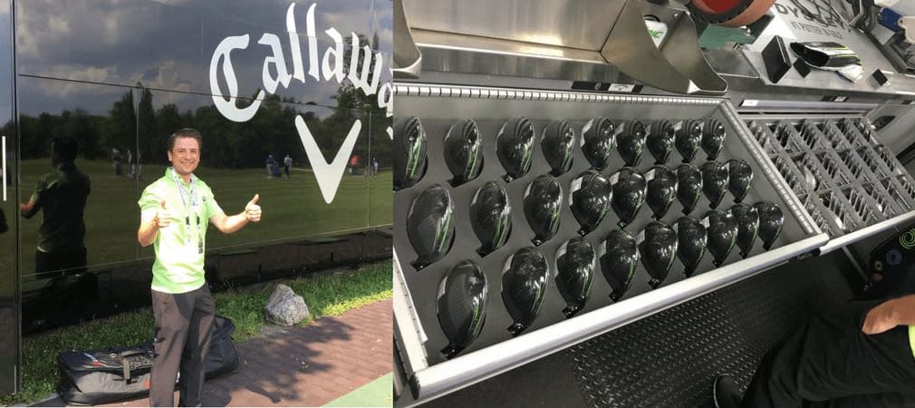 Ein glücklicher Golf Post Leser besuchte im Rahmen der BMW International Open den Callaway Tour Truck. (Foto: Golf Post)