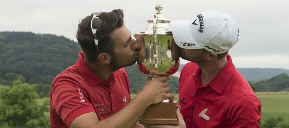 Patrick Kopp und Benedict Staben gewinnen Deutsche Vierermeisterschaft - Ohne es zu wissen. (Foto: PGA of Germany e.V.)