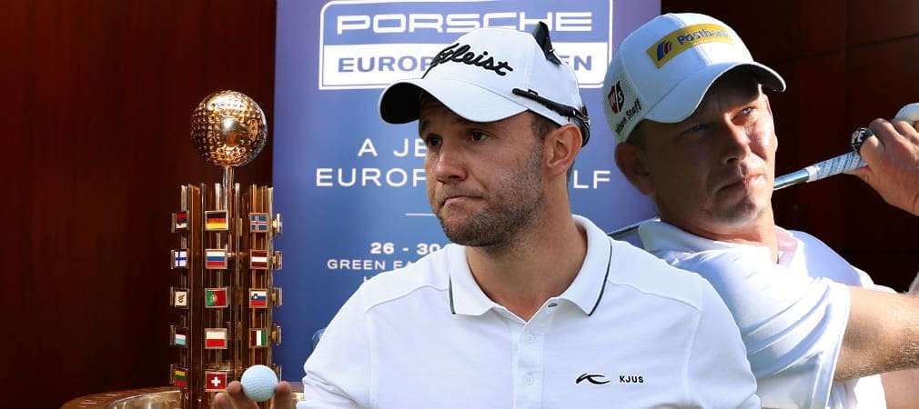 Maximilian Kieffer (l.) ud Marcel Siem führen eine große deutsche Riege in die Porsche European Open vor den Toren Hamburgs.