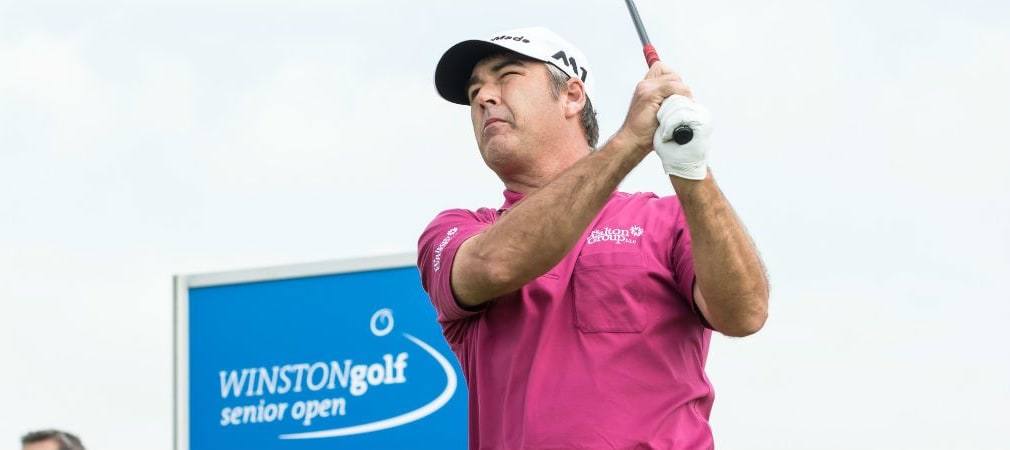 Nach dem Platzrekord überzeugte Clark Dennis auch am zweiten Tag der WINSTONgolf Senior Open. (Foto: Stefan von Stengel)