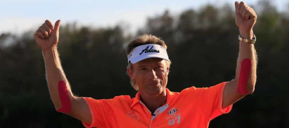 60 Jahre und immer noch hungrig! Bernhard Langer verzichtet auch zu seinem Geburtstag nicht auf Turniergolf. (Foto: Getty)