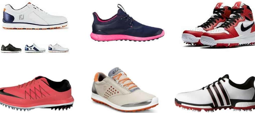 Golfschuhe im Fokus! Golf Post nimmt die großen Hersteller unter die Lupe. (Foto: Nike/Puma/Ecco/Adidas/FootJoy)