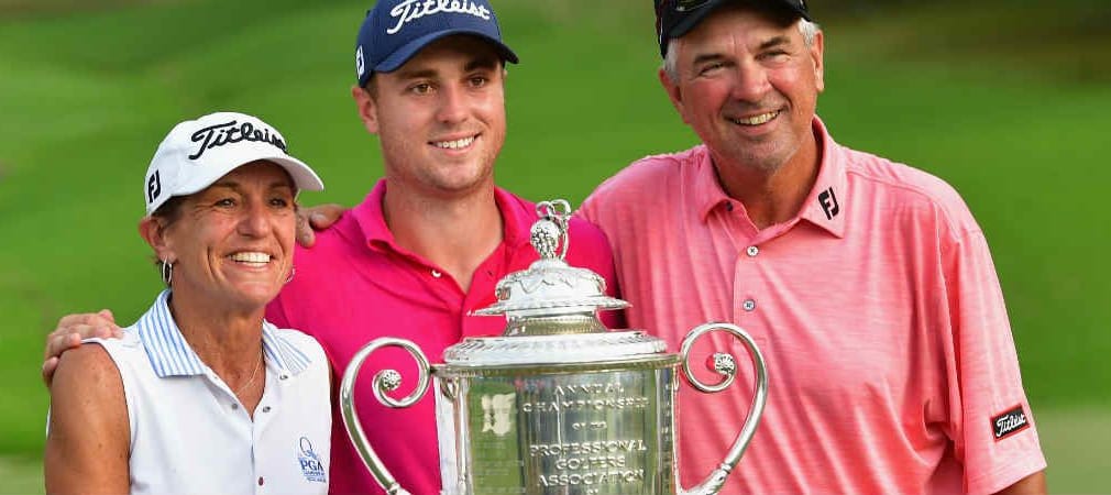 Justin Thomas sichert sich bei der PGA Championship 2017 seinen ersten Majortitel. (Foto: Getty)