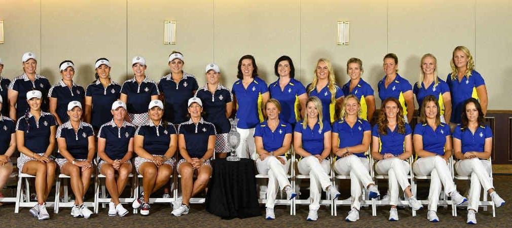 Die Teams für den Solheim Cup 2017. Er gehört zu den wichtigsten Ereignissen der Saison. Im Livestream können Sie das Geschehen in Echtzeit verfolgen. (Foto: Getty)