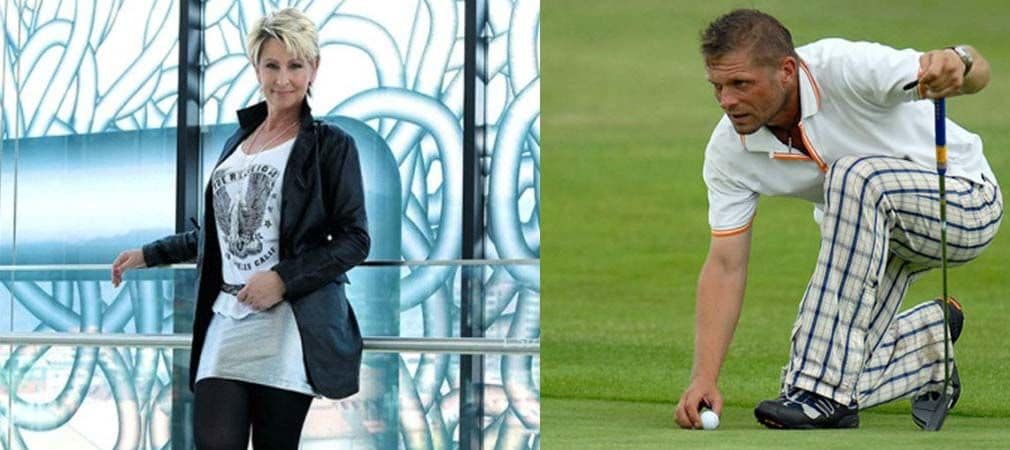 United Charity versteigert zwei Startplätze für den Eagles Friends Charity Golf Cup an der Seite von Ex-Fußballer Uli Borowka (r.) sowie Schlagerstar Claudia Jung.