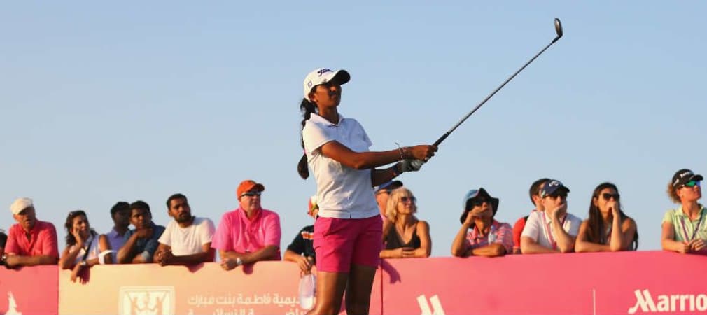 Aditi Ashok gewinnt die Fatima Bint Mubarak ladies Open in Abu Dhabi. (Foto: Getty)