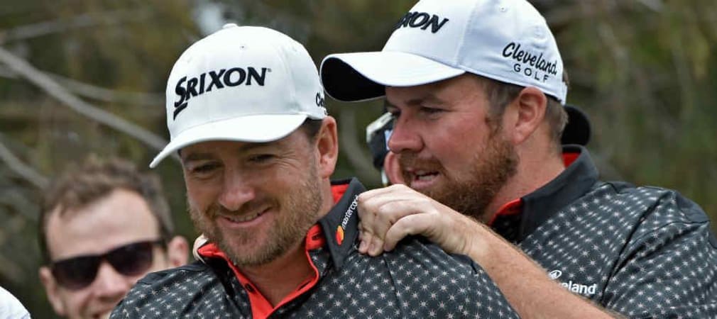 Shane Lowry und Graeme McDowell machen Steve Stricker und Sean O'Hair beim QBE Shootout Konkurrenz. (Foto: Getty)